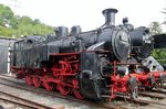 Rack engine 97 502 takes part in the exhibition at Bochum-Dahlhausen on 17 September 2016.