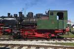 RIES (88 989) stands at the loco shed in the BEM Nördlingen, 2 June 2019.