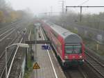 A Schnefeld Airport Express train in Berlin-Karlshorst.