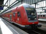 Doppelstock-Steuerwagen Made in Grlitz                                 RE nach Heidelberg am 07.09.2009 in Stuttgart Hbf