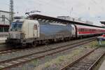 DB mercenary 193 247 stands at Ulm Hbf with the fastest regional train in Germany on 14 September 2023.