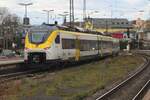 DB regio 463 006 quits Offenburg on 29 December 2023.