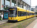 Tram N. 2817 is standing in  Hauptbahnhof Nord  on August 9th 2013.