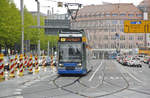 LVB 1139 Line 9E direction Lößnig at Goerdelerring in Leipzig.