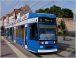 Tram N° 686 pictured at the stop Steintor in Rostock on September 24th, 2011.
