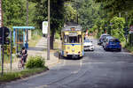 Woltersdorfer Straßenbahn southeast of Berlin - Tram no.