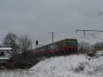 Berlin S-Bahn Class 481 and snow - this is no harmonic relationship.
