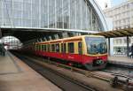 DB 481 131-1 with S5 towards Lichtenberg on 26.10.2008 at Berlin-Alexanderplatz.