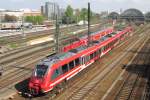 Talent-II 442 812 leaves Dresden Hbf on 11 April 2014.