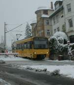 SSB The  Zacke* between Stuttgart Marienplatz and Degerloch.
11.12.2008