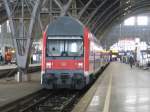 Here a lokal train from Halle(Saale) to Leipzig main station in Leipzig on January 26th 2013.