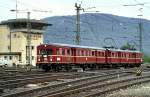 465 006-5 with control car 865 606-8 in front at Geislingen / Steige, June 25th, 1983.