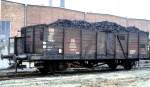 A wagon for internal use in the timber-yard only for transportation of coke for the smithy; Hannover-Leinhausen, May 19th, 1978.