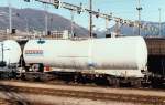 Tank wagon DB NACCO in Chiasso (CH), March 1996 [wagon citerne, carro cisterna]