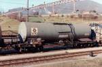 Tank wagon DB VTG in Chiasso (CH), Febr. 1996 [wagon citerne, carro cisterna]
