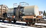 Special tank wagon for sulfuric acid, at Vhringen, January 19th, 2010.