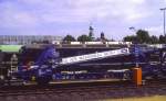 Laaes Deutsche Reichsbahn 50 DR 044 8000-4 for car transportation at IVA Hamburg August 1979.