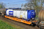 The Wascosa 4505 233-8 with a BASF tank container. Line 27A at Antwerp Airport. 17-03-2026