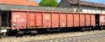 Eanos - x 059 with lenght 15740 mm; up to 100 tons; own weight 23900 kg; with a mixed goods train at Amstetten, June 5th 2010.