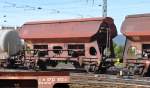 Bulk goods wagon for salt transportation type Tds 930 at Geislingen/Steige, September 11th, 2010.