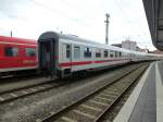 Some InterCity-Wagons are standing in Nuremberg main station on June 23th 2013.