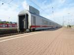 Some InterCity Wagons are standing in Dortmund main station on August 21st 2013.