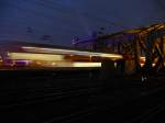 A Dosto is driving between the main station and the Hohenzollernbridge in Cologne on August 22nd 2013.