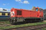 During the Diesel Days at the Heizhaus Strasshof, 2067.090 enjoys the Sun and the visitors on 21 May 2023.