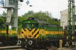 M 44 306 is stabled at the works of the GySEV in Sopron on 28 May 2008. THis photo was shot from the adjacent station platform.