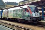 On 11 May 2018, MAV 470 003 stands in Budapest Keleti.
