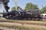 MAV steamer 424 247 takes part in the annual Steam Grand Prix at the Vasuttorteneti in Budapest on 8 September 2018.