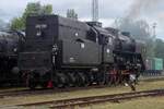 MAV steamer 424 247 stands at Bratislava-Vychod during the RENDEZ train show, held on 25 Juni 2022.