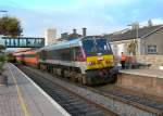 The GM CC 206 in  Enterprise  colours (Dublin - Belfast line) in the South of Ireland with a Dublin Cork service in Mallow.
4.10.2006