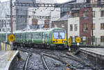 DART (Dublin Area Rapid Transit) 2900 diesel multiple unit arriving at Connolly Station in Dublin.
