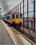 NIR 8451 arrives at Belfast Central station.