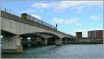 A NIR Class 8700 on an  Lagan bridge in Belfast. 
25. 09.2007