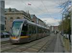 Dublin Luas  Green-line  Tram by the Stephens Green. 
25. 04.2013