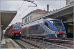 A FS Trenialia BTR 813 on the way from Torino to Aosta by is stop in Ivrea. On the right: A FS Treniatlia MD Aln 501.

24.02.2023