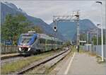 The FS Trenitalia Aln 501/502 056 MD  Minuetto  diesel railcar is leaving the station of Pont S.Martin. The diesel multiple unit is operating as a regional train on the route from Ivrea to Aosta. Since January 3, 2024, train traffic in the Aosta Valley has been suspended due to construction work; the line is being completely renovated and electrified, so the picture is already historical.

September 17, 2023