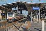 At the end of the night train from Sicily to Milano, the FS 402 pushes 176, which appears in the most beautiful morning light in Parma.