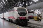 FSE 402 103 shows her then new colours at Milano Centrale on 1 July 2013.