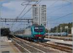 The Trenitalia E 464.571 wiht a fast Local Train service from Piacenza to Ancona in Rimini. 
16.09.2014