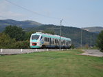 Minuetto EMU commuting between Arezzo and Stia, here near La Pazienza in October 2014.