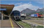 A FS Ale 501 ME and a SBB Re 484 in Domodossola.