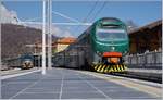The Trenord Ale 711 161 (UIC 94 83 4711 161-9 I-TN) and in the background the Trenord ETR 425 165 (UIC 94 83 4425 165-7 I-TN) in Porto Ceresio.
21.03.2018