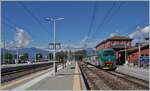 In the Laveno Mombello Lago Station is waiting the Trenord ALe 711 068 (94 83 4 711 068-6 I-TN) to go back to Milano Cadorna.