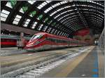 The FS ETR 400 (Frecciarossa 1000) in Milano Centrale.