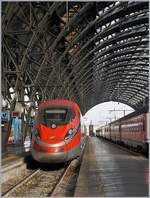 The FS ETR 400 029  Frecciarossa 1000  in Milano Centrale. 
16.11.2017