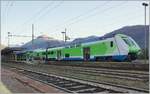 The Trenord ETR 421 030 from Milano is arriving at his terminal Station Domodossola. 

28.10.2021