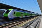 ETR 521 train will soon depart from Porta Nuovo station. May 9th, 2025.